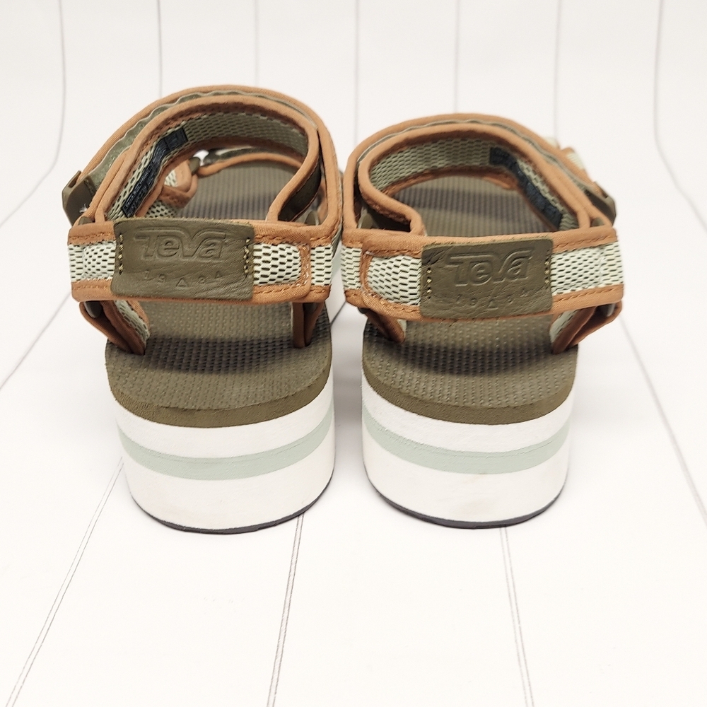 Teva Olive Strap Platform Sandals Shoes - Picture 6 of 16